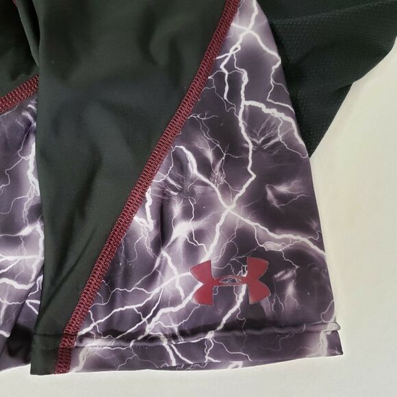 Under Armour Mens Shirt Small SIU Southern Illinois Lightning Athletic Heat Gear - Picture 7 of 12